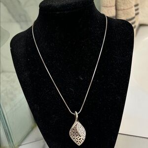 Brighton Silver Leaf Pendant Necklace